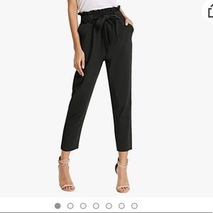 Women's Slim Casual Cropped Waist Pants with Pockets (BRAND NEW WITH TAG)